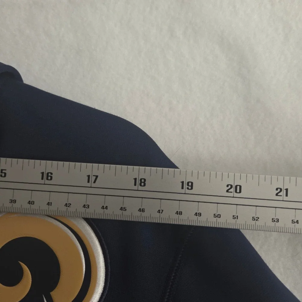 Nike NFL St. Louis Rams Therma-FIT Full Zip Hoodie Mens Small Navy Blue